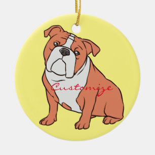 Bulldog Breed Thunder_Cove Julgransprydnad Keramik