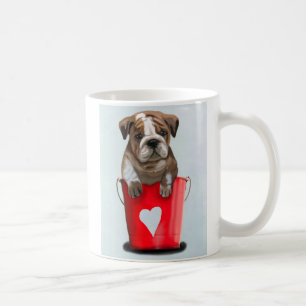 Bulldog Bucket i Kärlek Red 2 Kaffemugg