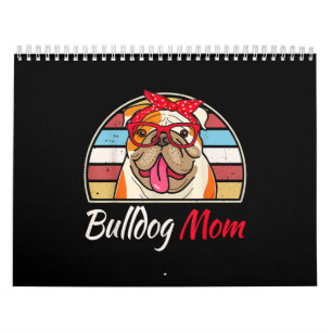 Bulldog-bulldog Mamma Pappa Kalender