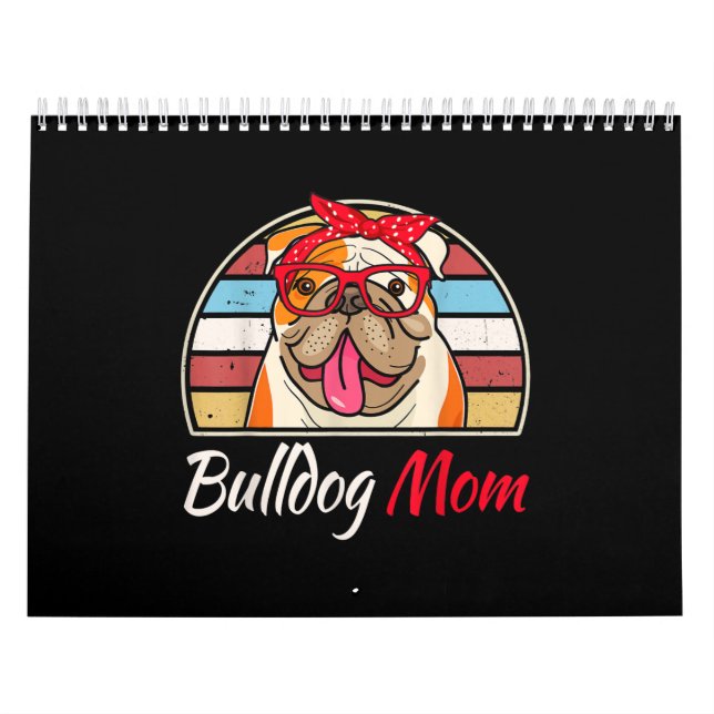 Bulldog-bulldog Mamma Pappa Kalender (Omslag)