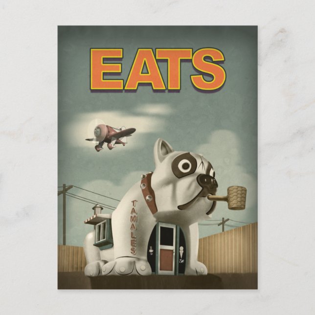 Bulldog Cafe Vykort (Framsida)