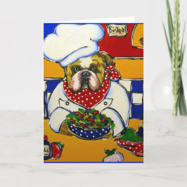 Bulldog Chef Helgkort