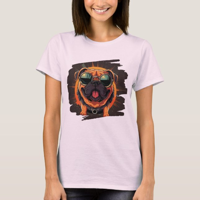 Bulldog Chic T Shirt (Framsida)