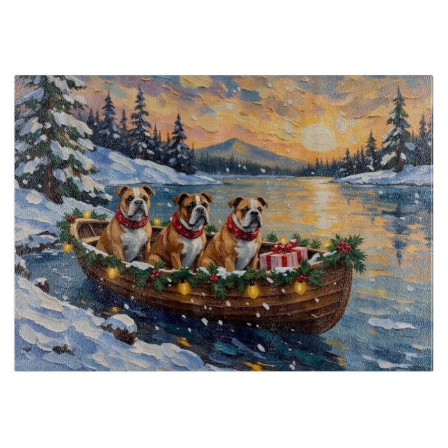 Bulldog Christmas Boat Holiday (Framsidan)