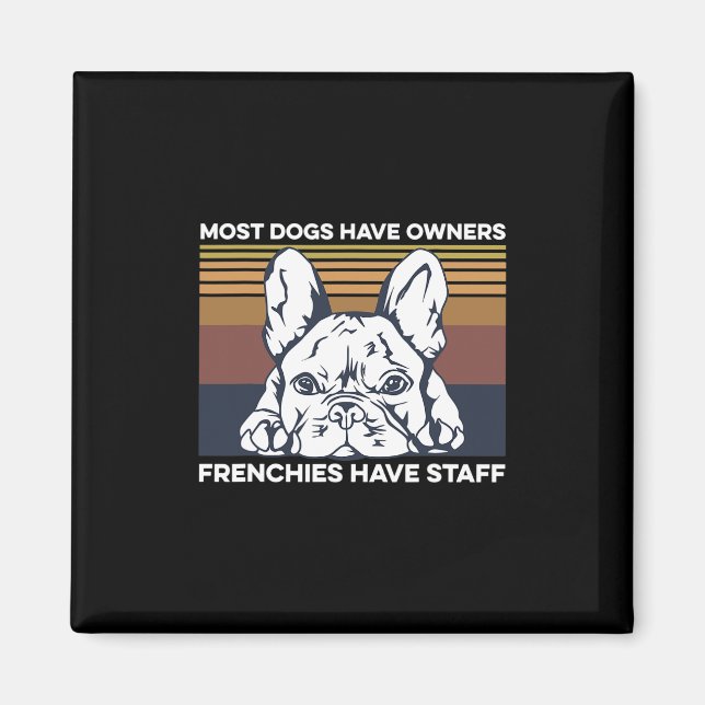 Bulldog-citat för en frenchiägare magnet (Framsidan)