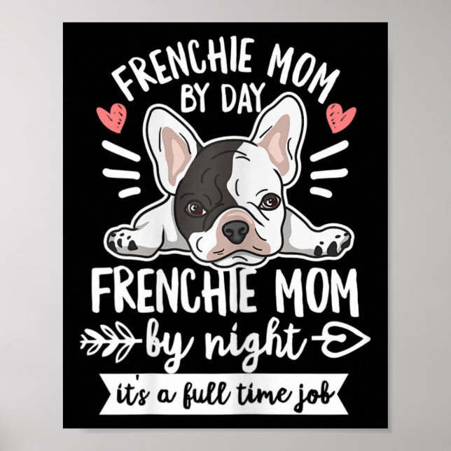 Bulldog-citat för Frenchie Mamma Poster (Framsidan)