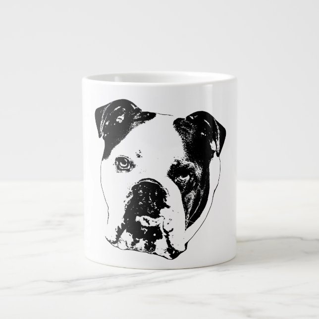 Bulldog Close Helgdag Mugg Jumbo Mugg (Framsidan)