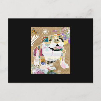 Bulldog Collage Vykort