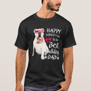 Bulldog Cute American Flagga the Best Corgi Pappa T Shirt
