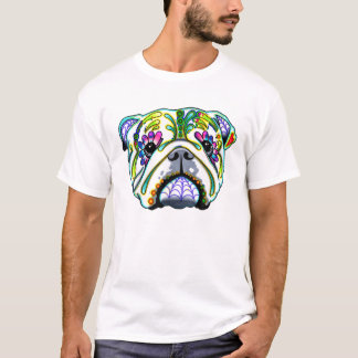 Bulldog Day of the dead T Shirt