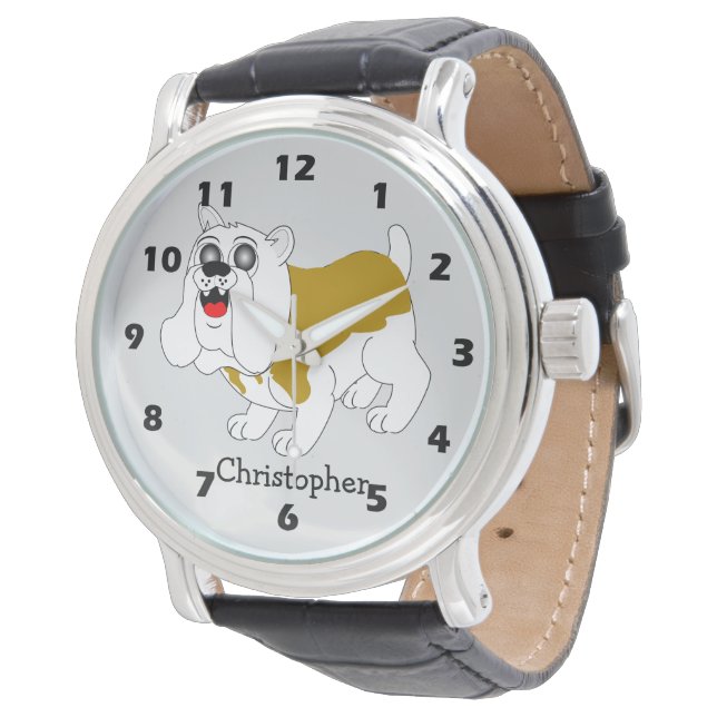 Bulldog Design Armbandsur (Vinklad)