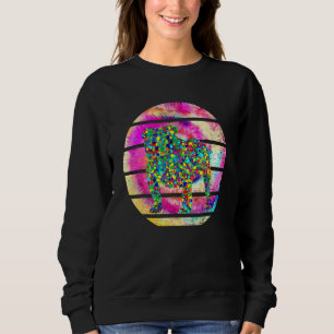 Bulldog Dot Day Tie Dye Hund Kvinnor Pojkar Barn T Shirt