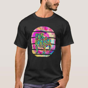 Bulldog Dot Day Tie Dye Hund Kvinnor Pojkar Barn T Shirt