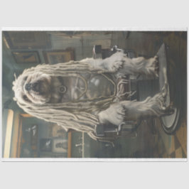 Bulldog Dreadlock Duke Decoupage