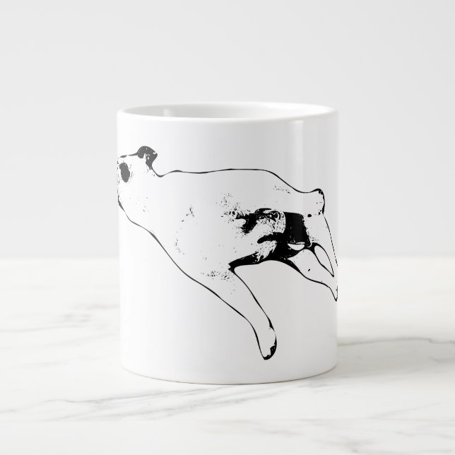 Bulldog Dröm, Stjärnklar Sträckning Jumbo Mugg (Framsidan)
