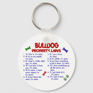 Bulldog Egendom Laws 2 Nyckelring