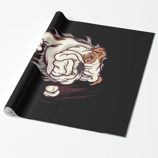 Bulldog English Bulldog Älskare Presentpapper (Utrullad)