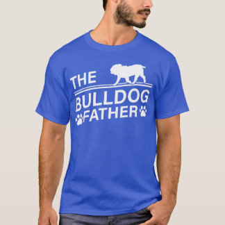 Bulldog Far Bulldog Owner Fars dag retro T Shirt