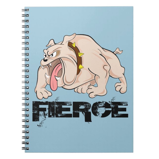 Bulldog Fierce Anteckningsbok (Framsidan)