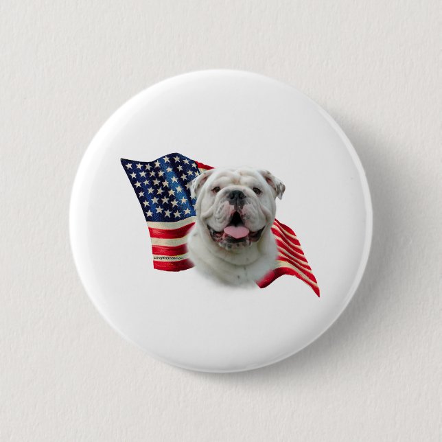 Bulldog Flagga Knapp (Framsida)