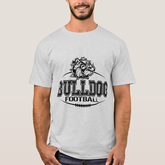 bulldog-fotboll t shirt (Framsida)