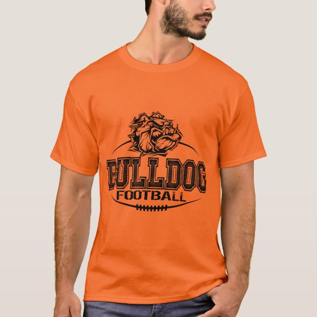 bulldog-fotboll t shirt (Framsida)