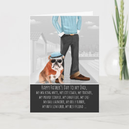 Bulldog från Hund Funny Kort