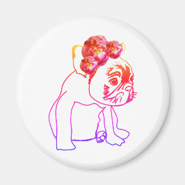 Bulldog Fransk Buldog Puppy Sweet Hund Magnet