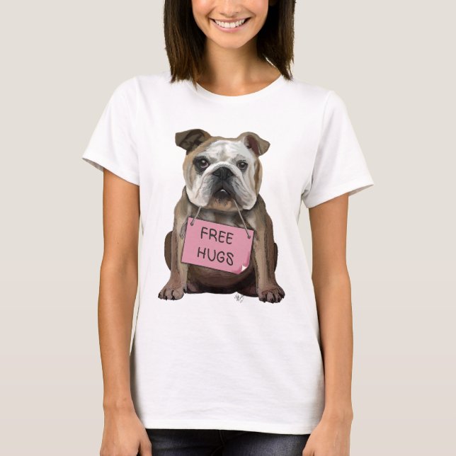 Bulldog Free Hugs Tee (Framsida)