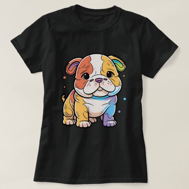 Bulldog Frenchie Pitbull Hund Hund Puppy Pet T Shirt (Design framsida)