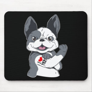 Bulldog Funny I Kärlek Mamma Tattoo Musmatta
