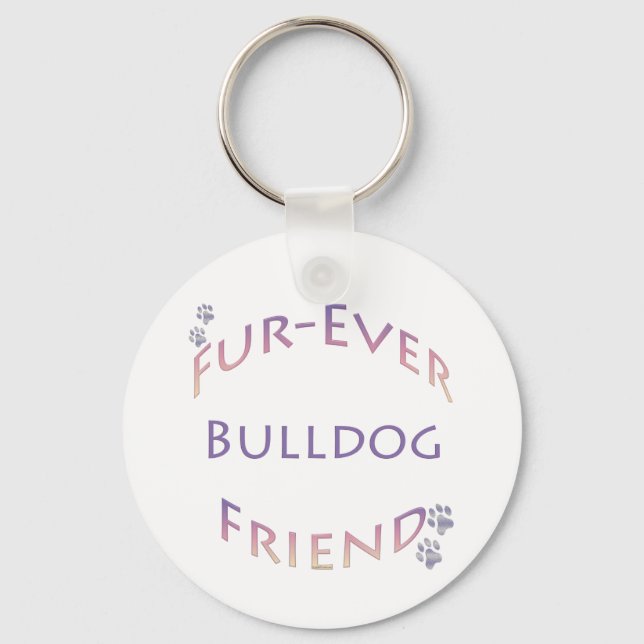 Bulldog Furever Nyckelring (Framsida)