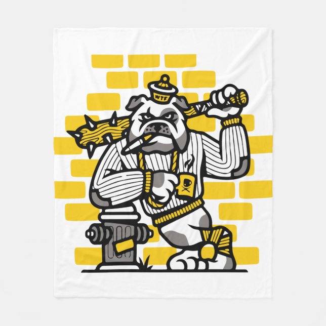 Bulldog Gang Fleecefilt (Framsidan)