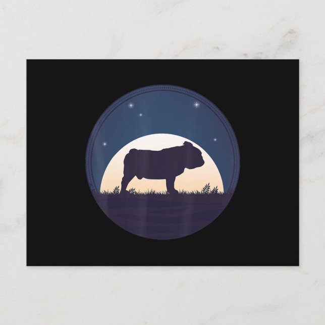 Bulldog Gift | Engelsk bulldog Älskare Gift Helg Vykort (Framsida)