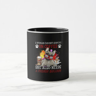 Bulldog Gift Kaffe som också behöver Fransk Bull Mugg