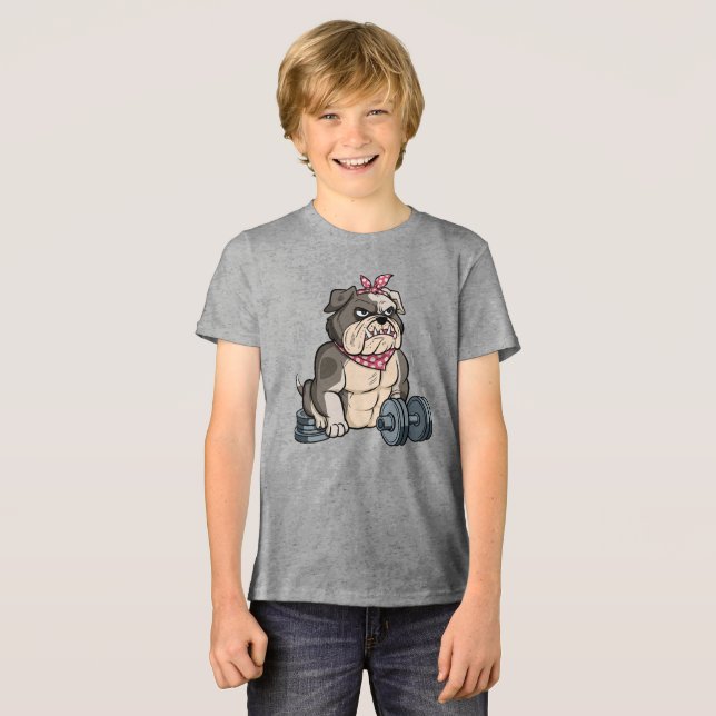 Bulldog Gym Power T Shirt (Framsida Full)