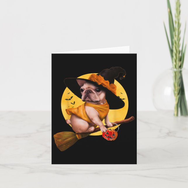 Bulldog Halloween Costume Manar Women Kids Hund 1 Kort (Framsida)