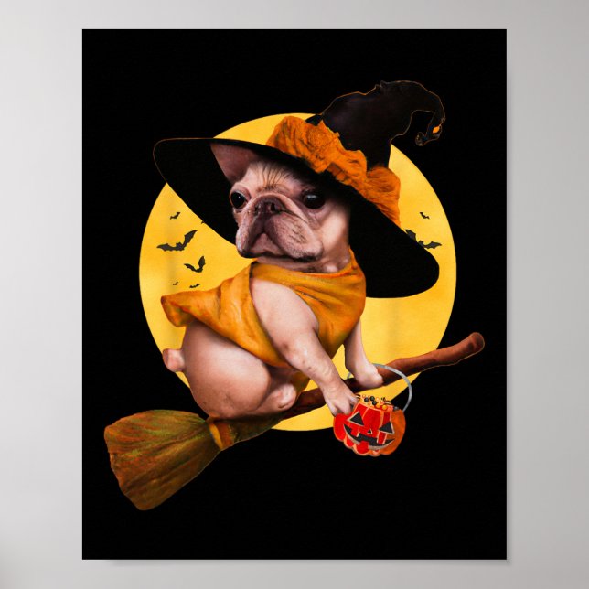 Bulldog Halloween Costume Manar Women Kids Hund 1 Poster (Framsidan)