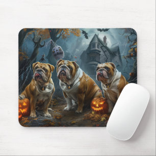 Bulldog Halloween Natt Hund Delight Musmatta