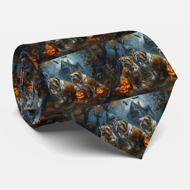 Bulldog Halloween Natt Hund Delight Slips (Rullad)