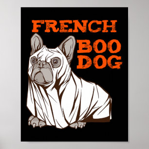 Bulldog Halloween Roligt Halloween Costume Boo Hun Poster