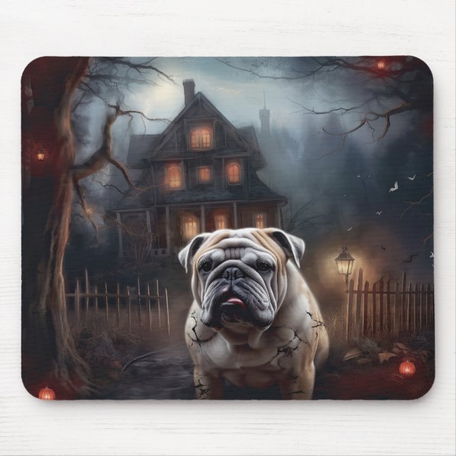 Bulldog Halloween Scary Musmatta (Framsidan)