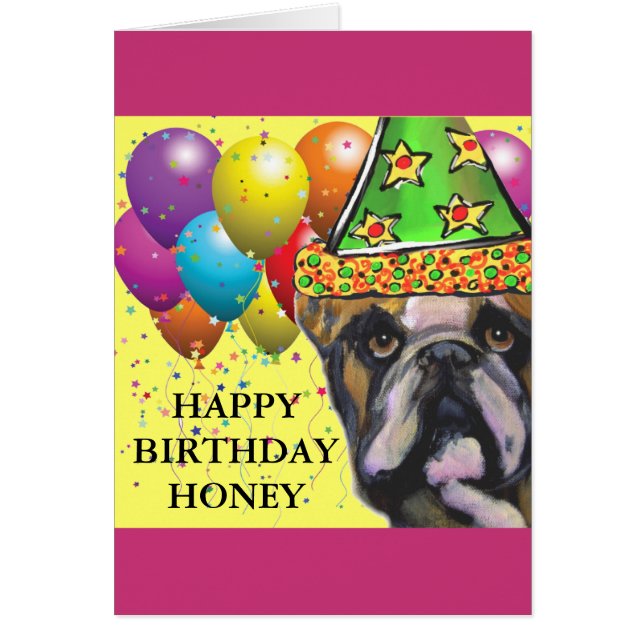 BULLDOG HÄLSNINGSKORT (Framsidan)