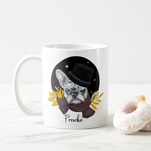 Bulldog Handsome. Frenchie Kaffemugg (Med munk)