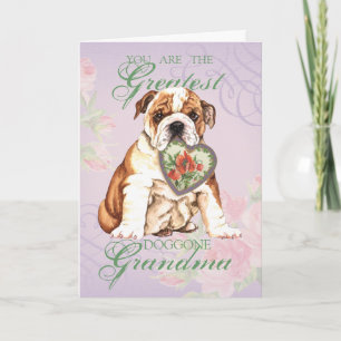 Bulldog Heart Grandma Kort