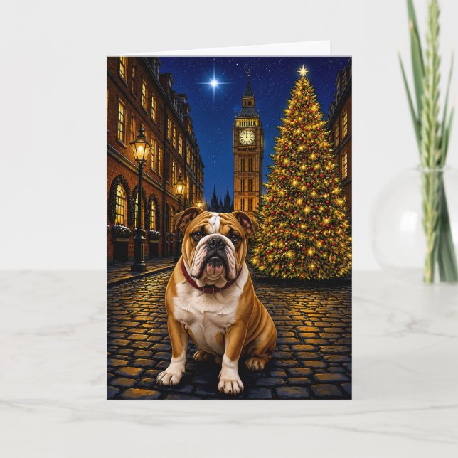 Bulldog Holiday  Helgkort (Framsida)
