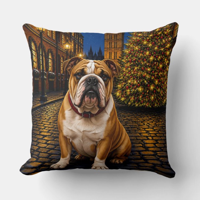 Bulldog Holiday  Kudde (Framsida)