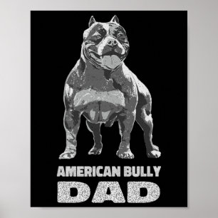 Bulldog Hund älskare American Bully Pappa Poster