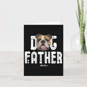 Bulldog Hund Far Bulldog Dogfather Ruff Life Kort