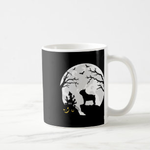 Bulldog Hund i Måne Halloween Costume Manar Wome Kaffemugg